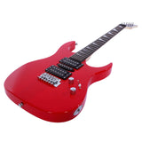 ZNTS Novice Entry Level 170 Electric Guitar HSH Pickup Bag Strap Paddle Rocker Cable Wrench Tool Red 11661106