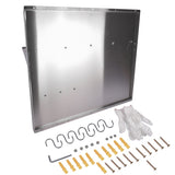 Range Backsplash Shelf 36 x30.7 Inch Range Hood Wall Shield for Range Hood Stainless Backsplash 57281407