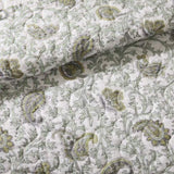 6 Piece Cotton Percale Quilt Set with Throw Pillows Full/Queen B035P294112