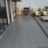 Patio Floor Tiles Pack of 11 WPC Wood-Plastic Composite Patio Deck Tiles DIY Interlocking Decking W206P201287