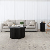 Coffee Table Set of 2 ,Round Coffee Table,Modern Side Tables Accent End Table for Living Room W688P248110