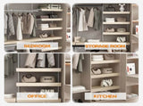 ( OAK Color ) 5 Pcs Wire Shelf Covers Foamed PVC Wire Rack Covers for Removable Closet (Not Wood) W2641P355993