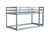 Solid Wooden, Solid Rubber Wooden Twin over Twin Loft Bed with Ladder, with Bed Platform of W504P191663