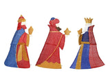 Set of 3 Lighted Three Kings with Gifts Christmas Decorations, Pre-lit 2D Holiday Decor with 80 Warm 64161451