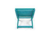 Grandcourt Fully Assembed All-Weather HDPE Outdoor Folding Patio Chair, Hawaiian Blue B2745P409672