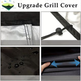 ZNTS Grill Cover for Outdoor BBQ Cover 58*24*46 inch BBQ Covers Waterproof Heavy Duty Gas 40513893