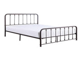 Classic Queen Platform Bed Dark Bronze Finish Metal Frame Bedroom Furniture 1pc B011P263747