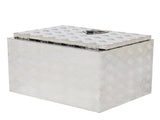 24" Aluminum Under Body Toolbox 5 Bar Tread Silver 25580335