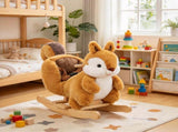 Squirrel Rocking Horse for Toddlers 13 Years, Baby Rocker with Sounds, Seat Belt and Rocking 50326376