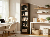 70.9 Inch 5 Tier Narrow Bookcase Modern Cube Storage Shelf 58928992