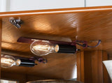 6 Shelf Corner Curio Display Cabinet with Lights, Mirrors and Adjustable Shelves, Oak W1693P165029
