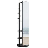 Full-length mirror solid wood rubber wood glass, 65.7*17.7in Large mirror W2987P225478