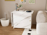 4-in-1 Folding Sewing Table with Lockable Wheels Multi-Functional Craft Station, End Table, 11027991