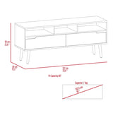Hamburg TV Stand For TVs up 60", Four Legs, Three Open Shelves B128P148713