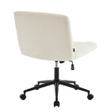 Homw Office Desk Chair with Wheels, Armless Desk Chair with Lumbar Support, Adjustable Height 360&deg T3593P337992