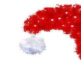6FT Artificial Christmas Tree with LED Light, Santa's Hat Shape Artificial Whimsical Xmas Tree with 42139491