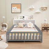 Headboards for Full-size Montessori Floor Bed White,Freely collocation W1716P181577