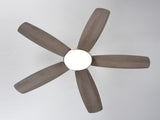 52 Inch 5 PCS Plywood Reversible Blades Ceiling Fan With Light Kit 3 Color , LED, DC 6 Speed ,Remote W3775P369167