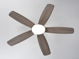 52 Inch 5 PCS Plywood Reversible Blades Ceiling Fan With Light Kit 3 Color , LED, DC 6 Speed ,Remote W3775P369167