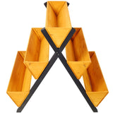 3 Tiers Wooden Vertical Raised Garden Bed with Legs,Brown Planter Raised Beds Kit for Flowers Herbs 96175538