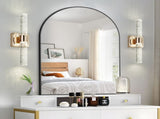 Contemporary Crystal Wall Light, Gold Plating Finish with Bubble Crystal, 2-Light Sconce for W1340P225797