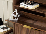 Shoe Cabinet Storage for Entryway Hidden Shoes Storage Cabinet with 2 Flip Drawers, Tall Free 16595096