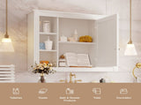35'' x 28'' Wall Mounted Bathroom Storage Cabinet, Medicine Cabinet, Modern Bathroom Wall Cabinet 41844907