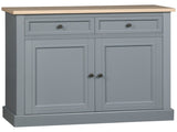 Kitchen Sideboard 2 Drawers, Double Doors, Sturdy Storage Cabinet for Home 44210133