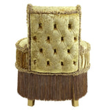 ZNTS ACME Bernadette STOOL Gold Finish BD01478