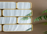 32" in Mirror with Golden Metal Framed Decorative Rectangle Mirror for Bedroom, Dressing Room, W2078124319