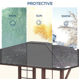 Gazebo with Galvanized Steel Roof 98874966