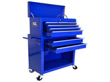 High Capacity Rolling Tool Chest with Wheels and Drawers, 8-Drawer Tool Storage Cabinet--BLUE-Does 57463151