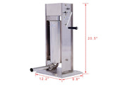 Stainless Steel Commercial Sausage Stuffer,Dual Speed Vertical Sausage Maker 7LB/3, Meat Filler with W46557790