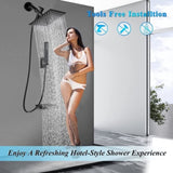 Shower Head, 8'' Shower Head hose High Pressure Shower Heads Anti-leak Rainfall Shower Head 41125283