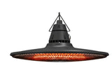 1500W Infrared Outdoor Heater with Remote Control Black 57011244