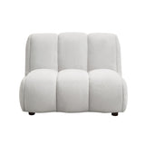 ZNTS ACME Manilla Chair, Ivory White Linen LV04322