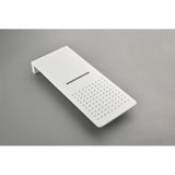 Wall Mounted Waterfall Rain Shower System With 3 Body Sprays & Handheld Shower W2287141427