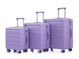 3 in 1 20"/24"/28" 3 pcs/set in ABS Spinner Wheel Luggage, Carry on Suitcase, Matching Color, 51111822