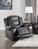 Modern Luxury Chair Glider Reclining 1pc Formal Living Room Furniture Premium Faux Leather B011P228953