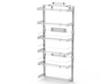 6-Tier Over the Door Pantry Organizer, Large Metal Door Spice Rack, Hanging Heavy-Duty Pantry Door 00351775