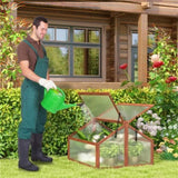 Box Garden Wooden Greenhouse 35.5" x 31.5" x 23.0" 73859462