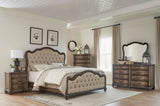 Traditional Nightstand of 3 Drawers Brown Oak Finish 1pc Bedside Table Wooden Formal Bedroom B011P173066