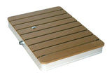 Rectangular Outdoor Shower Panel, Freestanding WPC & Aluminum Garden Shower with 22 Nozzles, High 82902340