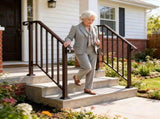 Copper Outdoor 2-Step Iron Handrail 53230346