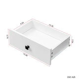 Laundry Cabinet ,with 1 Storage cabinet and 1 Drawer - White 81989550