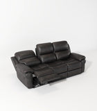 Breathable Fabric Power Reclining Sofa with Drop Down Table,USB Button and Wireless Charger W1896115274