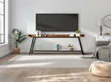 70.9 inch Extra Long Console Table with 2 Power Outlets & USB Ports, Rustic Industrial Sofa Table 41247517