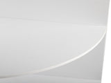 3-Tier Corner Salon Cabinet with 1 Door & 1 Drawer, 15mm E0 Grade Particleboard Matt White, 75.2" H 73777296