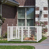 ZNTS Dog Playpen 8 Panels 24" Height Heavy Duty Dog Fence Puppy Pen for Large Medium Small Dogs Indoor W368P233994