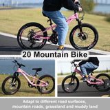 ZNTS Mountain Bike for Girls and Boys Mountain 20 inch 7-Speed bike 55238529